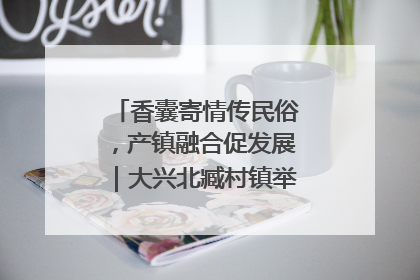 香囊寄情传民俗，产镇融合促发展｜大兴北臧村镇举办端午主题活动