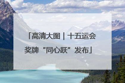 高清大图｜十五运会奖牌“同心跃”发布