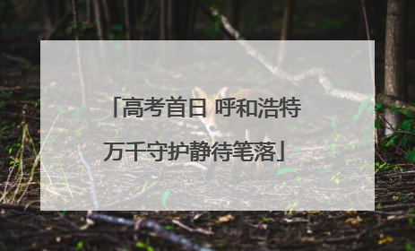 高考首日 呼和浩特万千守护静待笔落