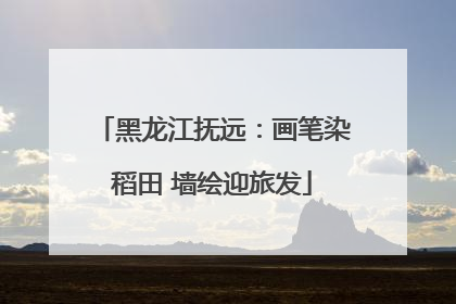黑龙江抚远：画笔染稻田 墙绘迎旅发