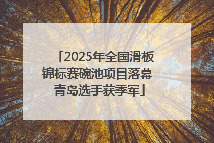 2025年全国滑板锦标赛碗池项目落幕 青岛选手获季军