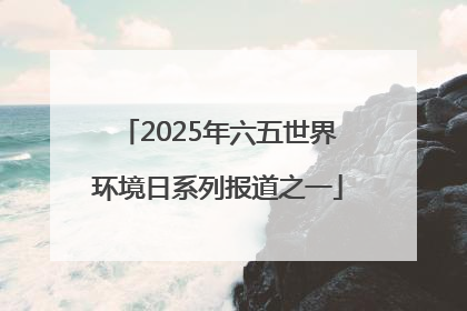 2025年六五世界环境日系列报道之一
