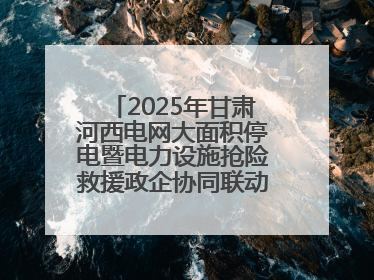2025年甘肃河西电网大面积停电暨电力设施抢险救援政企协同联动综合应急演练在武威成功举行
