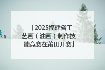 2025福建省工艺画（油画）制作技能竞赛在莆田开赛