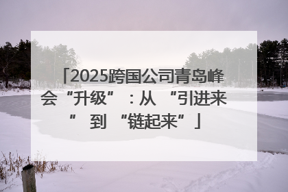 2025跨国公司青岛峰会“升级”：从 “引进来” 到 “链起来”