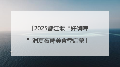 2025都江堰“好嗨啤”消夏夜啤美食季启幕