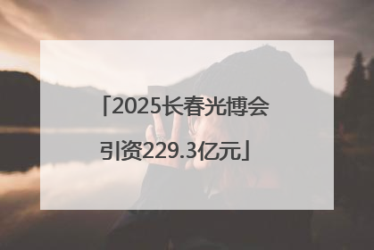 2025长春光博会引资229.3亿元